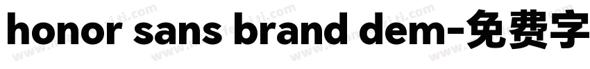 honor sans brand dem字体转换